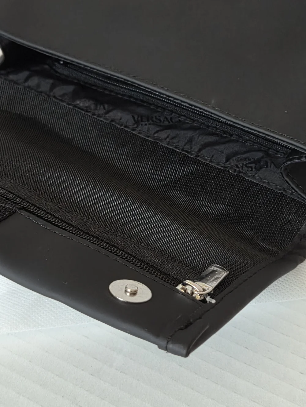 Versace Fragances Cosmetic Bag with Greca Stripe